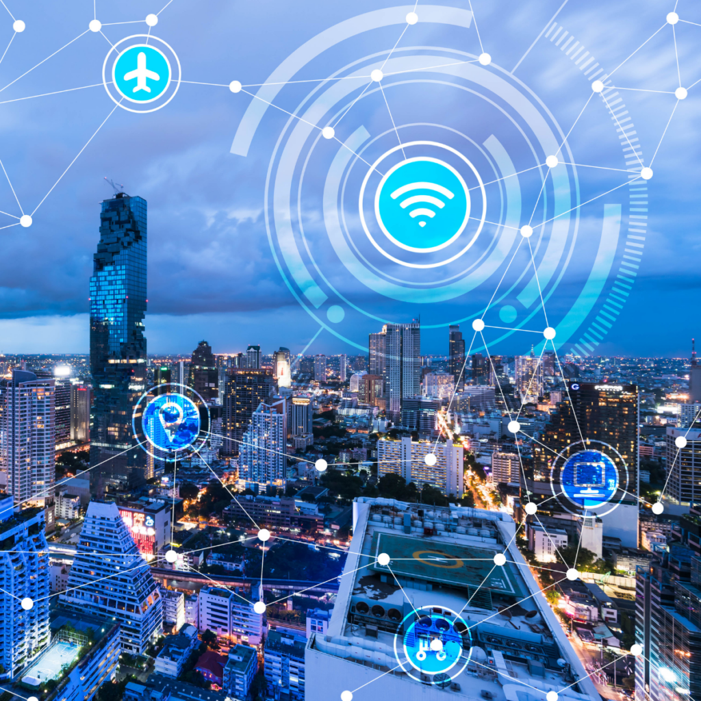 IoT technologies connecting smart city