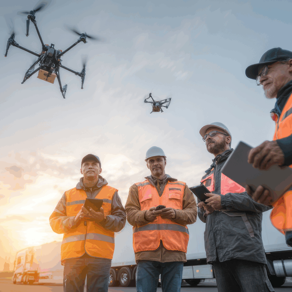 Drones' smart infrastructure